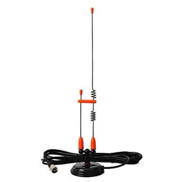 Imagem de TWAYRDIO Antena de rádio bidirecional de banda dupla de 43.2 cm para rádio móvel - Antenas de rádio VHF UHF portáteis para carro móvel interno/externo, kit completo com suporte magnético e cabo