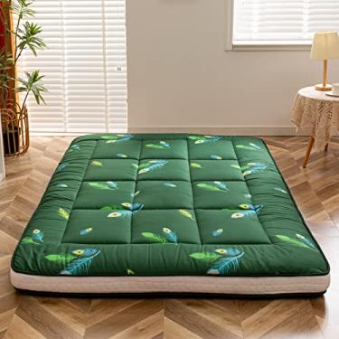 Imagem de YOSHOOT Colchão de futon extra grosso, acolchoado japonês, dobrável para dormir, shikibuton portátil para acampamento, colchão, espreguiçadeira, cama de hóspedes, para sofá, carro
