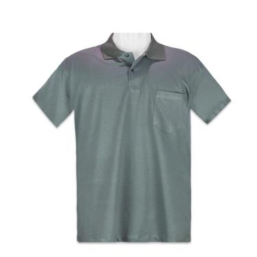 Imagem de Camisa Gola Polo masculina com bolso Plus Size G1 ao G4 - violeta - G4-Masculino