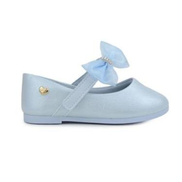 Imagem de Sapatilha Infantil Feminina Klin Princesa Mini Azul - 1521-Feminino