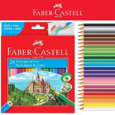 Imagem de Lápis de Cor Faber-Castell 24 Cores