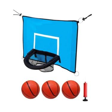 Imagem de Dynwave Cesta de para trampolim indoor esportes ao ar livre com rede ajustável conexão corda brinquedo leve crianças de universal, Estilo b