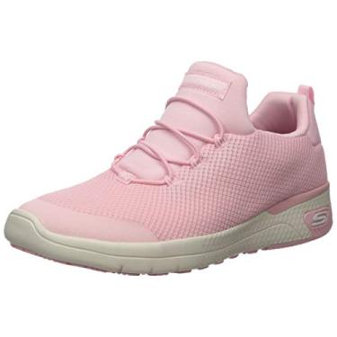 Imagem de Skechers Work Marsing-Waiola, feminino, rosa claro/branco, bico macio, antiderrapante atlético (8 M), Rosa claro