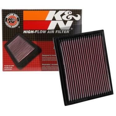 Imagem de K&N Filtro de ar do motor: Alto desempenho, premium, lavável, filtro de substituição: Serve para Mercedes BENZ (A150, A160, A170, A180, A200, B150 B160, B170, B180, B200), 33-2914