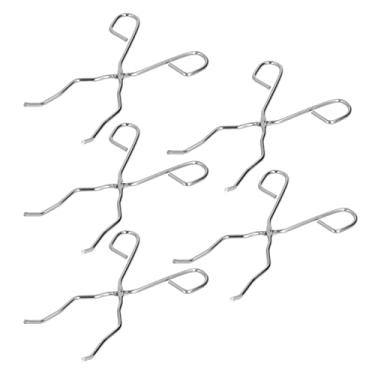 Imagem de Pinça para Cadinho de Aço Inoxidável Premium Akozon Com 5 Unidades - Suporte para Alicate de Fixação para Fundição de Metal e Derretimento de Ouro Eficaz e Seguro