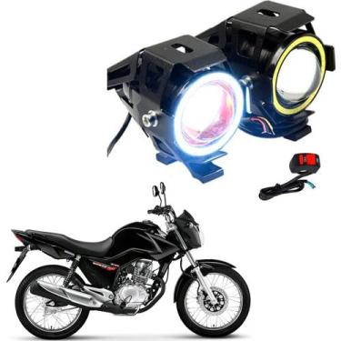 Imagem de Kit Led Farol Milha Moto Honda CG 150 START 2015 Angel Eye U7 - U7Led