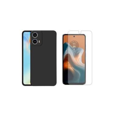 Imagem de Capa Aveludada + Película Hidrogel Compatível Para Moto G34 - Db