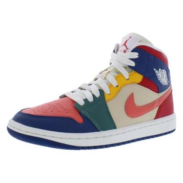 Imagem de Tênis de basquete feminino Jordan Nike Mid, Azul francês/brasa mágica, 34