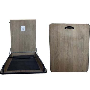 Imagem de Trocador de Fraldas Compacto Parede Carvalho Dobrável Berçário - SR FA