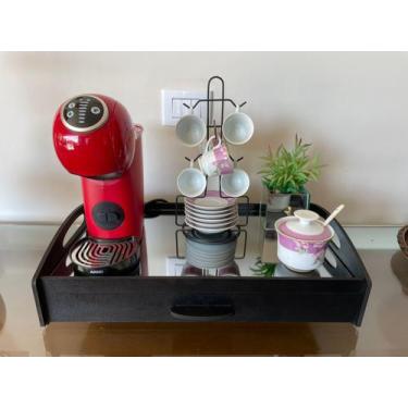 Imagem de Bandeja Organizadora Dolce Gusto Com Alça e Armazenamento De Talheres 