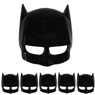 Imagem de Kit com 5 Máscaras do Batma Brinquedo Infantil Lembrança Decoração Tem