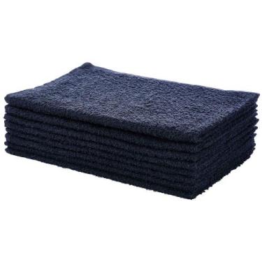 Imagem de Kit 8 Toalhas Rosto Salão Perfeito Estilo, Preto