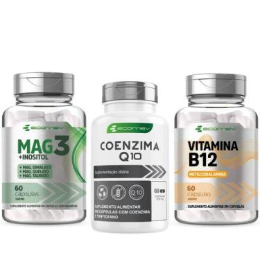 Imagem de B12 Metil + Mag3 Dimalato Quelato Taurato Inositol + Coenzima Q10 500M