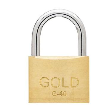 Imagem de Cadeado Gold Latão Linha Yale 40MM Trava Dupla Anti micha