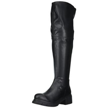 Imagem de BC Footwear Bota feminina It's My Life acima do joelho, Preto, 10