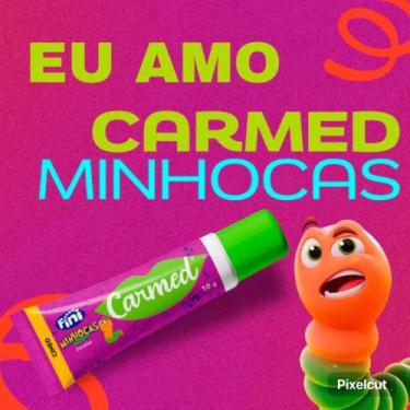 Imagem de Carmed Fini Minhocas Hidratante Labial Incolor Maça Verde - cimed