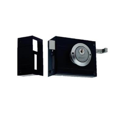 Imagem de Fechadura Portão 701/100 Sobrepor Preto Fosco Stam, Preto