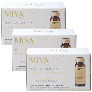 Imagem de Kit 3X Caixas Colágeno Premium Líquido Miya Kea Marinho Concentrado Pr