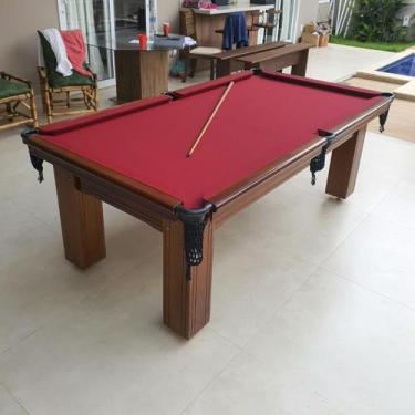 Imagem de Mesa de Sinuca e Bilhar Diver Madeira Maciça Carlin Bilhares Superfíci