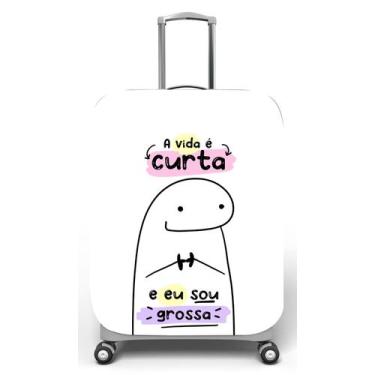 Imagem de Capa para mala de viagem G, medidas max C48x A75 x P29cm Flork a vida 