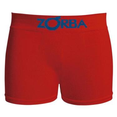 Imagem de Cueca Zorba Boxer Seamless Algodão Boys Infantil - 0678, Vermelho, M
