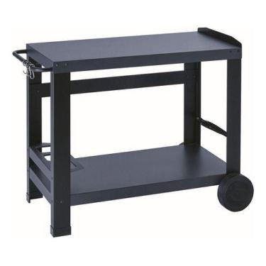 Imagem de Carrinho De Apoio Em Aluminio Para Churrasqueira 90x47 Cm - Naterial