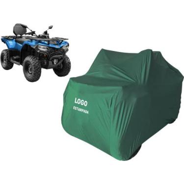 Imagem de Capa Cobrir Quadriciclo Cfmoto Cforce 450 L Tecido Helanca - Mz, Verde