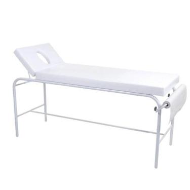 Imagem de Maca Fixa Profissional Com Orifício E Suporte De Papel Estética Hospit