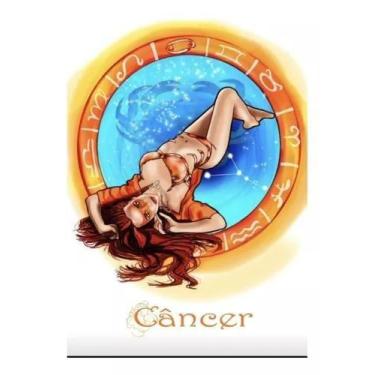 Imagem de Canga Praia Signos Poliéster Moda Verão Beach Astrologia - Blue, Cance