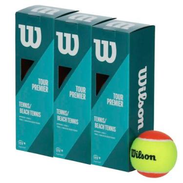 Imagem de Kit Bolas de Tênis Beach Tênis 9 Unidades Iniciantes Wilson