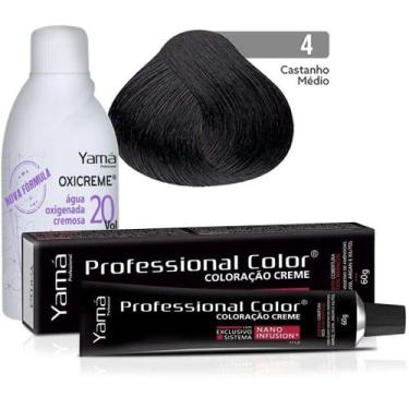 Imagem de Coloração Professional Color 4.0 Castanho Médio + Ox 20vol. - Yamá