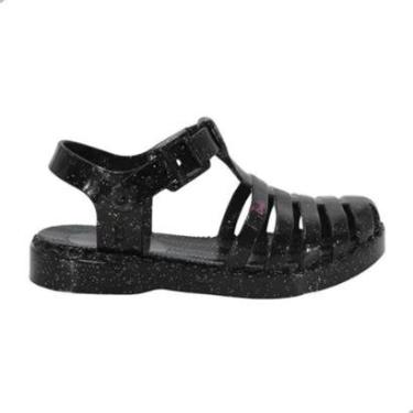 Imagem de Sandália Barbie Feminino Rosa Claro e preto Ref:22459-Feminino