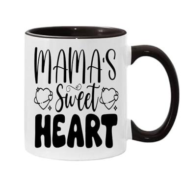 Imagem de SpreadPassion Caneca de café Mamas Sweet Heart, presente para namorado e namorada, ideia de presente de dia dos namorados, presente para marido e esposa, ideia de presente de aniversário do dia dos