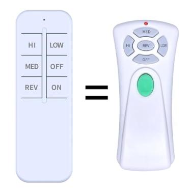 Imagem de RETROSUN Controle remoto de substituição para ventilador de teto compatível com controle remoto Hampton Bay CHQ7080T UC7080T com luz Up/Dn e ré