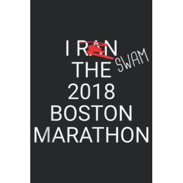 Imagem de Rainy Boston 26.2 Miles 2018 Marathon Running Friend Gift Graphic: Daily Planner Notepad To Do Schedule, Medium 6x9 Inches, 120 Pages, Printed Cover