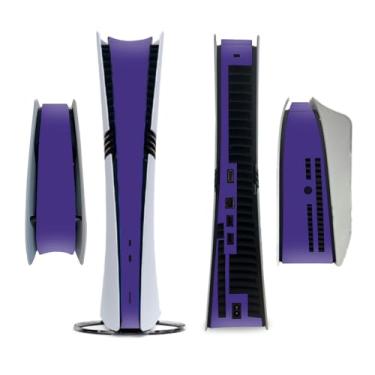 Imagem de Adesivo lateral completo para PS5 PRO Disc Console Center Skin Console Skin Decalque Vinil Skin Pure Color (Roxo)