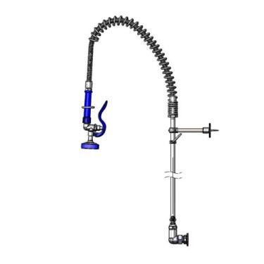 Imagem de T&S Brass PG-0133-B Unidade de cuidados para animais de estimação, ação de mola, suporte de parede de 20 cm, EB-0107 com suporte de parede de 15 cm