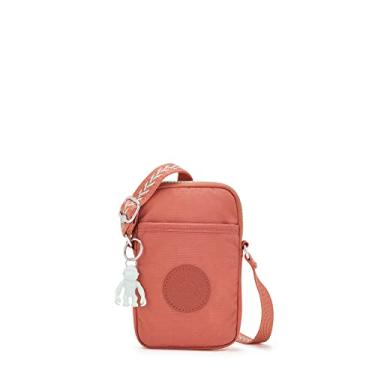 Imagem de Kipling Bolsa transversal para celular Tally, Rosa vintage, 4.25''L x 6.75''H x 0.75''D