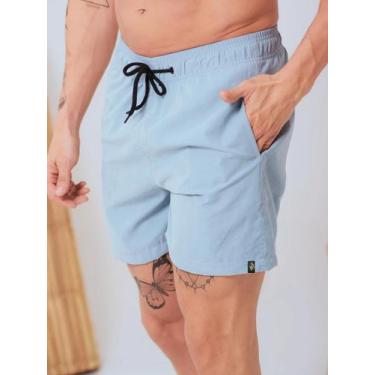 Imagem de Short Masculino Tactel com Elastano Premium Bermuda Moda Praia Piscina