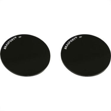 Imagem de Vidro Redondo Escuro Oculos Solda 4 Com 2 Pecas 8560 - BRASFORT