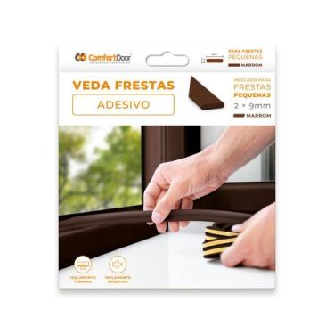Imagem de Veda Frestas Janela Porta 2MM 6 Metros COMFORT DOOR PAI, MARROM ESCURO