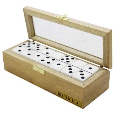 Imagem de Estojo / Porta Dominó em Madeira  - Botticelli - Cód. 612