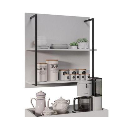 Imagem de Prateleira Industrial Dupla Cozinha Suspenso Painel Parede Eri 70,5cm 