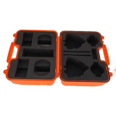 Imagem de Caixa de Instrumentos de Levantamento de Polipropileno, Alça Confortável, Travável para Estação Total de Caixa de Transporte, Conjunto de Prisma, Nível, Teodolito, Vermelho