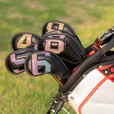 Imagem de Craftsman Golf Conjunto De Capa De Cabeça De Ferro Preto Com Grande Gradiente De Cor Nº Em Ambos Os Lados