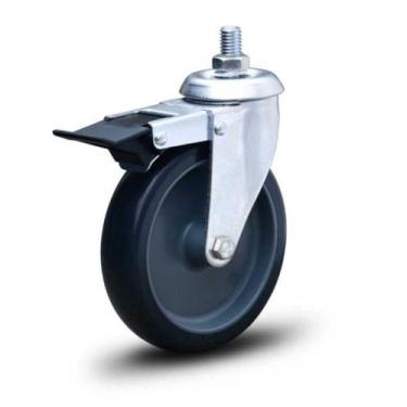 Imagem de Rodízio Linha Bp Espiga 5" 128mm Anti Risco Móveis 75kg Com Freio - Co