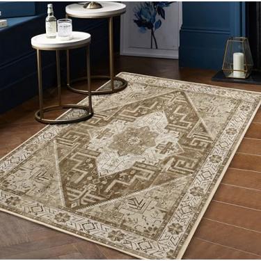 Imagem de Arenarug Tapete Boho 7,5 x 12,5 cm Boêmio Lavável para Sala de Estar Quarto Tapetes Antiderrapantes Resistente a Manchas Vintage Entrada Oriental Entrada Interior Tapete Pequeno Tapete de Chão
