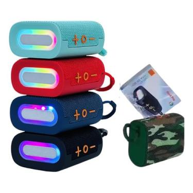 Imagem de Caixa de Som Bluetooth Portátil AL-8787, Som Potente, Bateria Recarregável, Entrada USB, Cartão SD, Rádio FM, Design Compacto e Eficiente