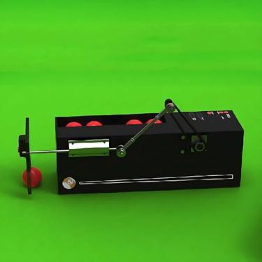 Imagem de Máquina de treinamento de servidor de bolas de bilhar - 600 tacadas/hora, cabeça de lançador autoajustável, controle de circuito fechado para exercícios realistas