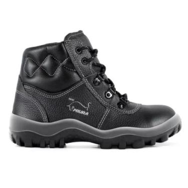 Imagem de Bota Botina Masculina Segurança Miura Safetline Preto, 38, Preto